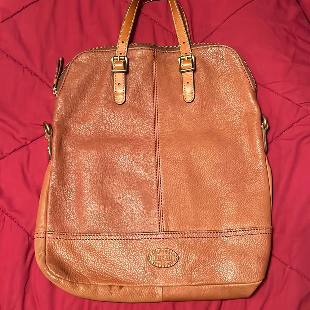 Brown fossil purse